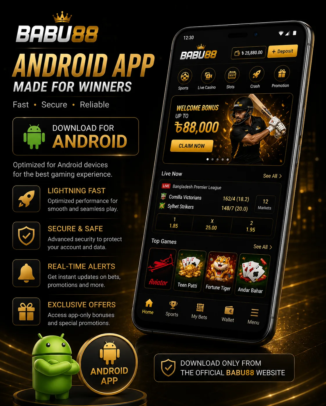 BABU88 Android app preview