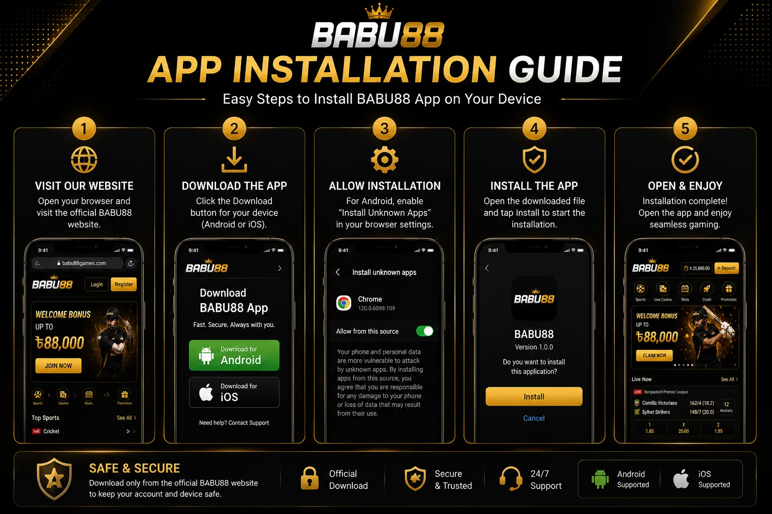 BABU88 app download and install steps
