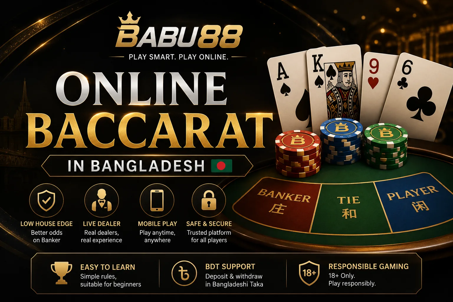 Online Baccarat in Bangladesh – Rules, Odds & Beginner Guide