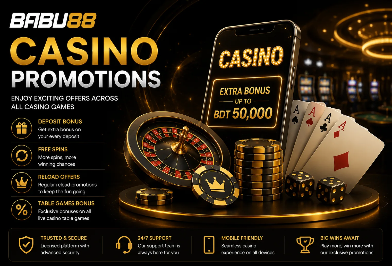 BABU88 casino bonus card