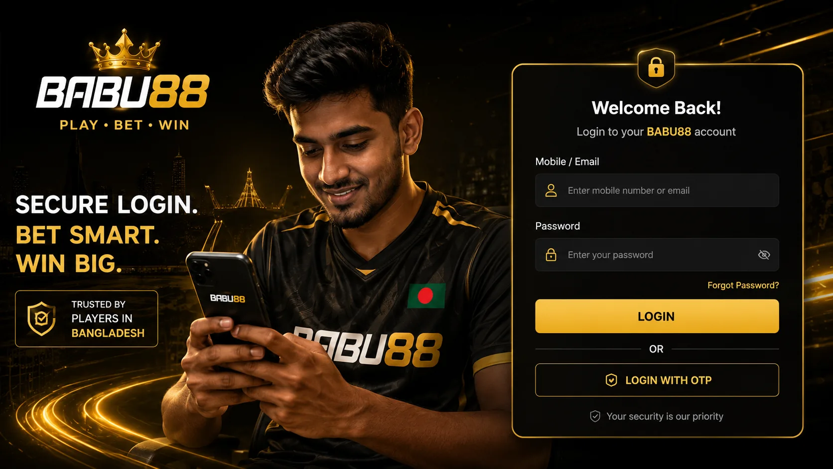 BABU88 login guide for Bangladesh users
