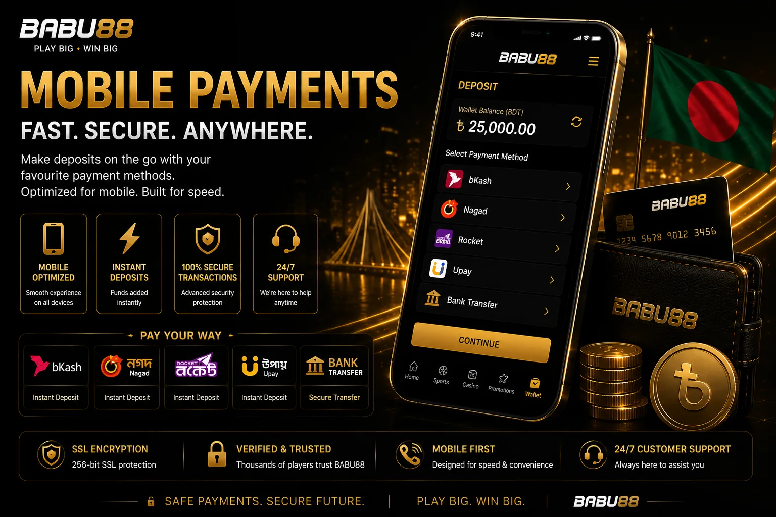 BABU88 mobile payment access in Bangladesh
