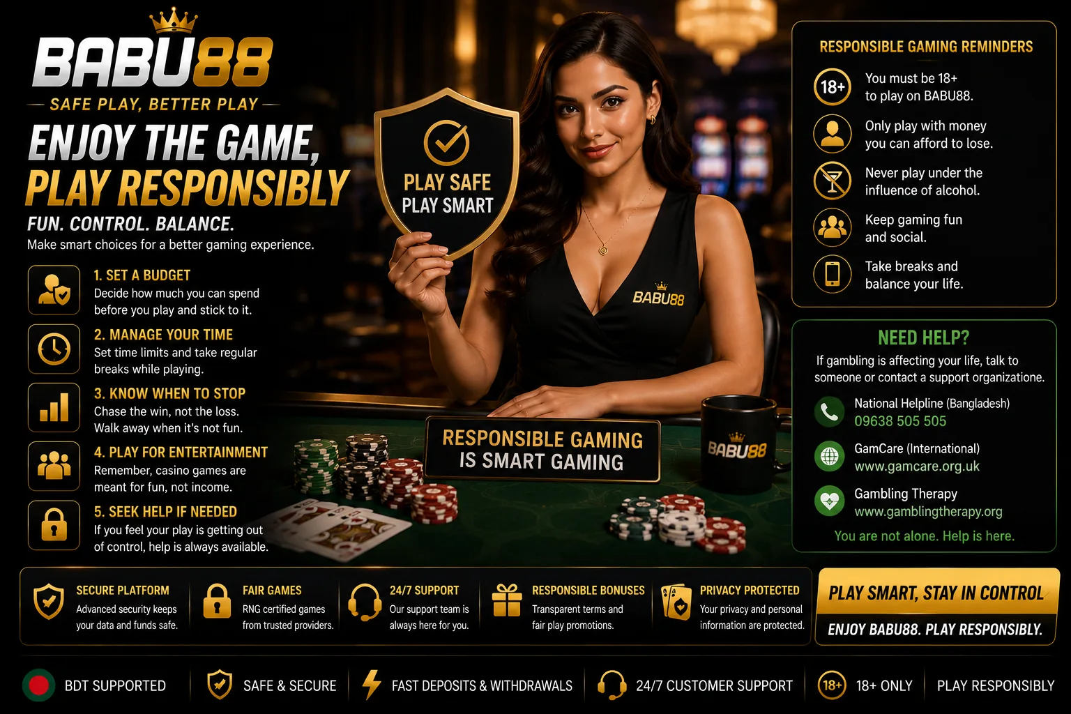 Responsible casino gaming checklist