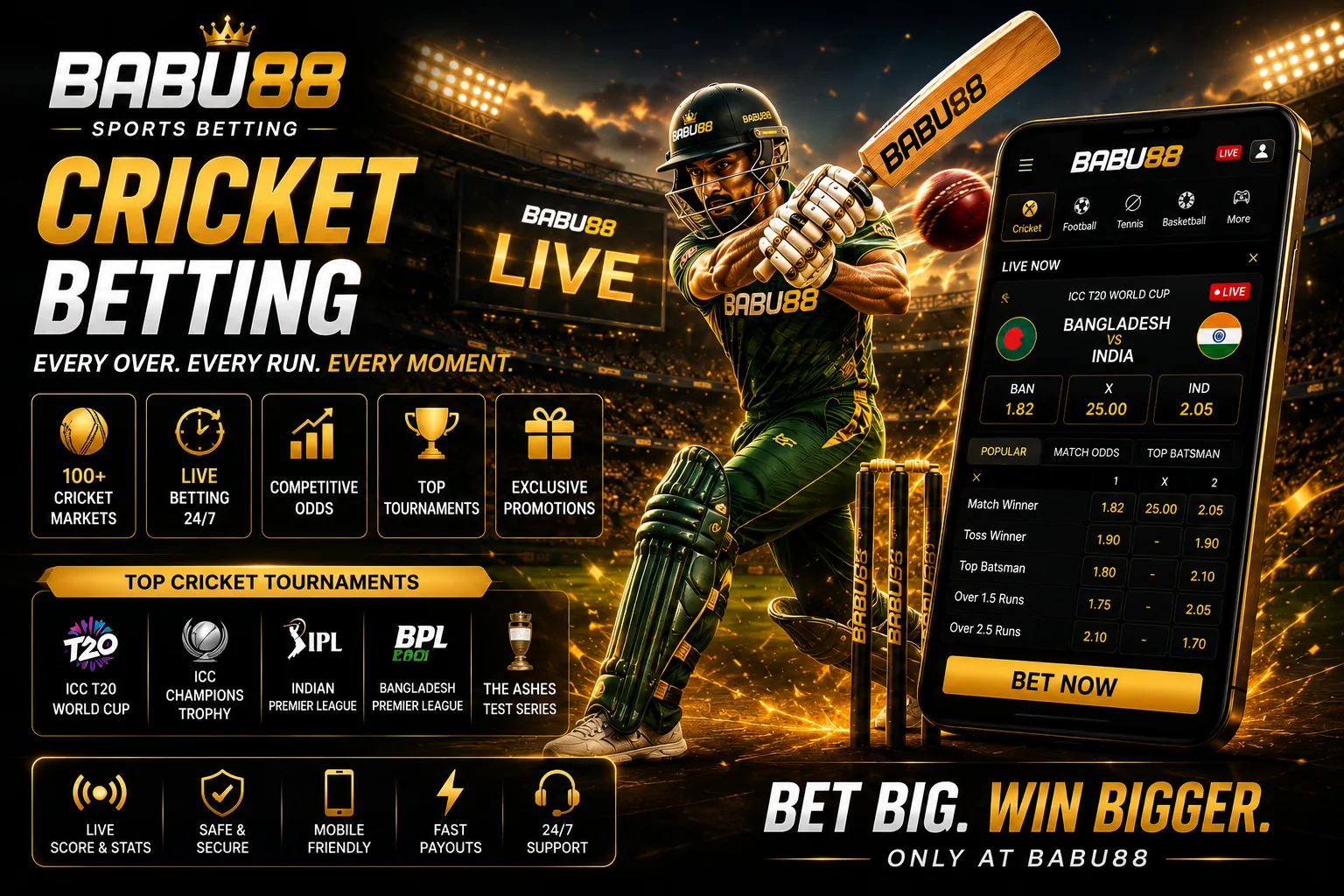 Cricket betting market