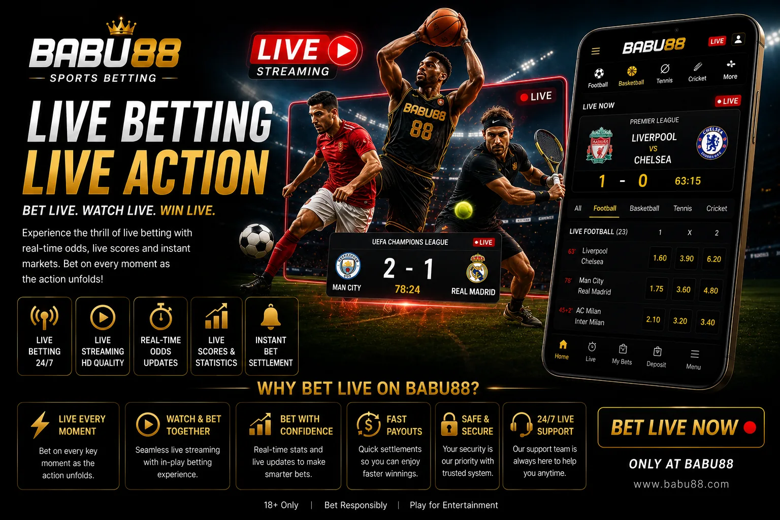 Live sports betting odds
